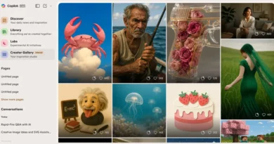 Microsoft Copilot testa Creator Gallery com feed Sora-style IA 3 Imagem ilustrativa do Copilot Creator Gallery mostrando interface de feed com imagens IA no estilo Sora.