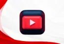 Logo do YouTube sobre fundo vermelho; anúncio do YouTube Hype com destaque ao novo botão de apoio de fãs