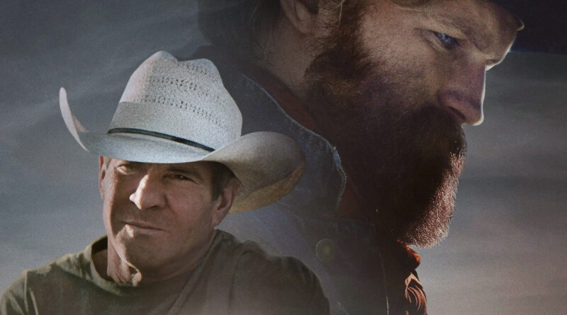 Imagem promocional do filme Broke com Wyatt Russell e Dennis Quaid, novo western da Netflix, agosto 2025