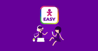 Logo do Vivo Easy azul e rosa sobre fundo roxo. Mudanças e aumento de preços em 2025.