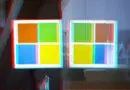Logo do Windows com efeito glitch, representando a novidade da integração de IA via gpt-oss-20b para usuários do sistema operacional Microsoft Windows em 2025