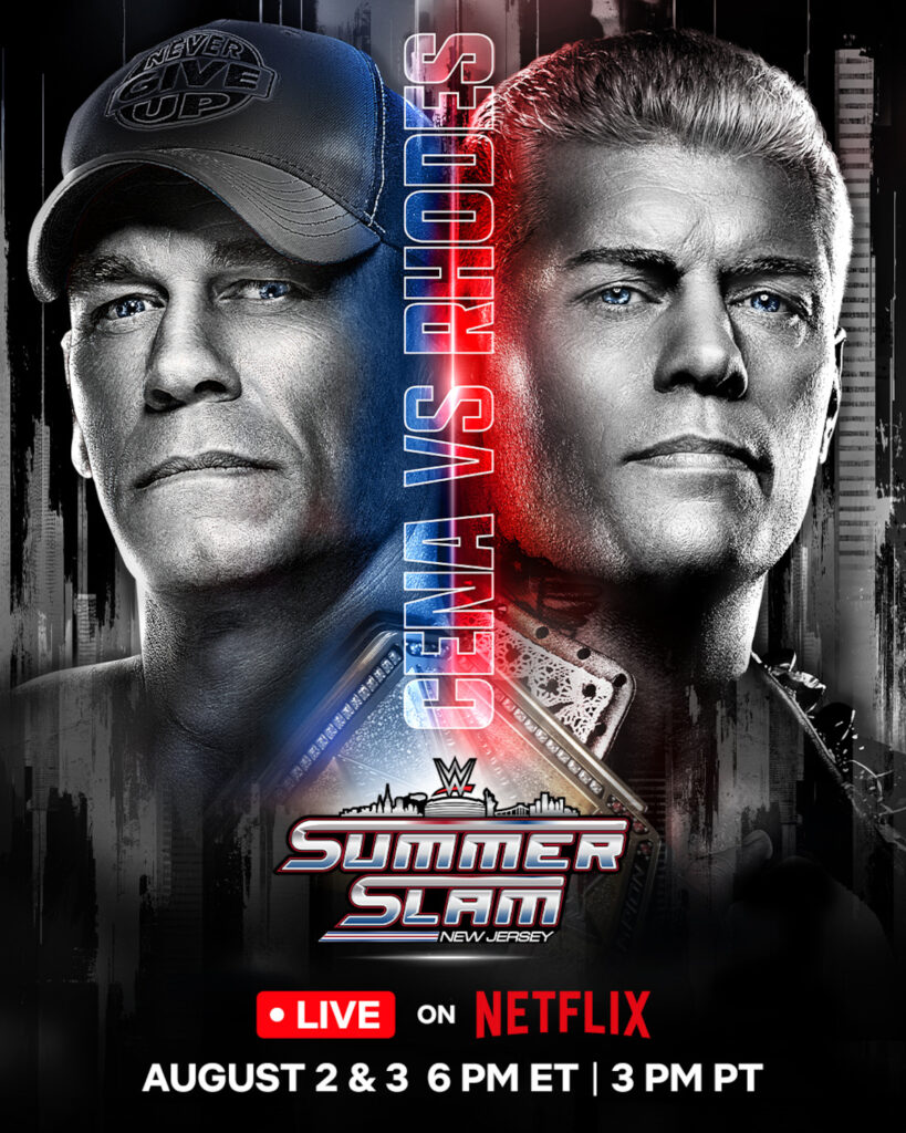 SummerSlam 2025 no Netflix: Horários, Lutas e Como Assistir 4 John Cena enfrenta Cody Rhodes na disputa pelo WWE Championship durante o SummerSlam 2025. Luta histórica promete tensão e grandes emoções na Netflix.