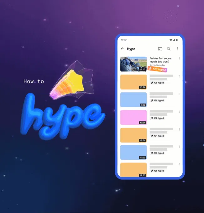 YouTube Hype é lançado globalmente para criadores 5 Interface do YouTube com o botão Hype em destaque e exemplos de vídeos hypados