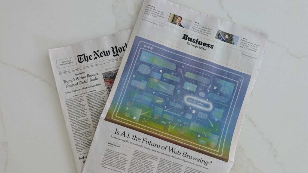 The Browser Company é será da Atlassian e acelera futuro do navegador Dia 7 Discussão sobre o futuro dos navegadores IA e a relevância social do Dia, destacado pelo New York Times em julho de 2025