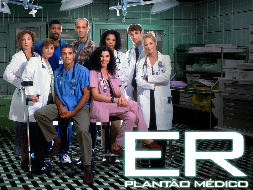 The Pitt: 10 filmes e séries parecidos no streaming 3 filmes e series parecidos com The Pitt: capa ER — Plantão Médico