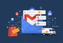 Ilustração: Gmail em destaque; nova Gmail aba compras e entregas para acompanhar pedidos e promoções com relevância