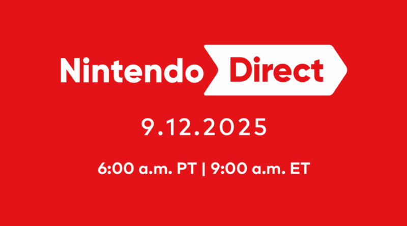 Nintendo Direct setembro 2025: data e onde assistir 1 Nintendo Direct setembro 2025 banner oficial com horários e data