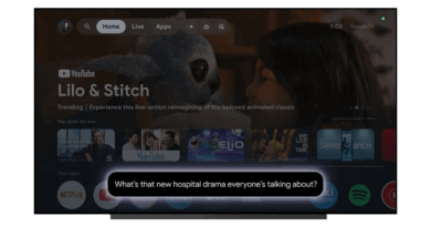 Gemini no Google TV em ação com resposta na tela da TV