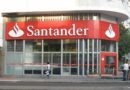 Santander caiu? Fachada do Banco Santander em dia de instabilidade no aplicativo do banco, com clientes relatando erro de login