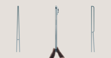 iPhone Air: suporta quase 60 kg de pressão, aponta Apple 3 iPhone Air sendo testado para flexão; imagens mostram o aparelho intacto após testes rigorosos
