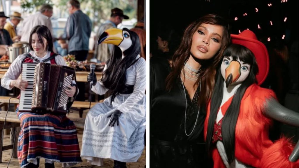 Tocanna ao lado de personalidades como Billie Eilish e Anitta (Reprodução/Instagram)