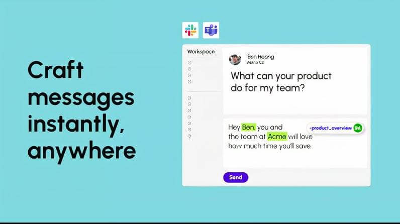 Extensões do Gmail: 5 add-ons para organizar o inbox 9 Janela de chat com resposta pronta; texto: criar mensagens instantaneamente em qualquer lugar; exemplo de text expander
