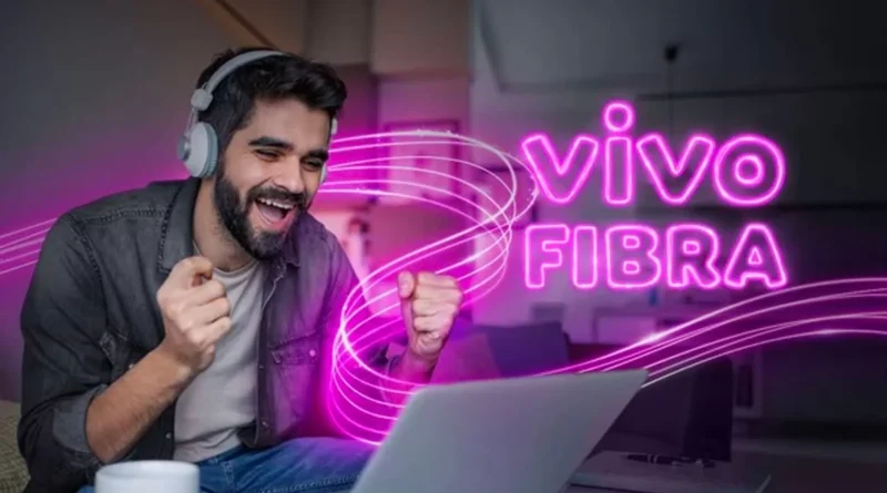 Ilustração Vivo Fibra com logotipo; destaque para o novo plano Vivo Fibra Lite e sua proposta pré-paga