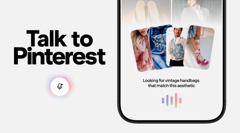 Pinterest lança assistente de compras com IA por voz 2 Interface do assistente de compras com IA do Pinterest mostrando sugestões de moda com base em voz