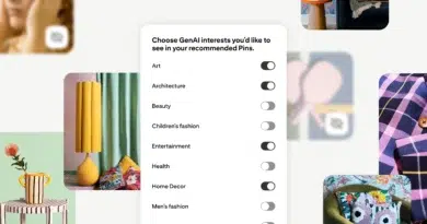 Pinterest adiciona controles por categoria para limitar conteúdo gerado por IA no feed, com rótulos de GenAI mais visíveis