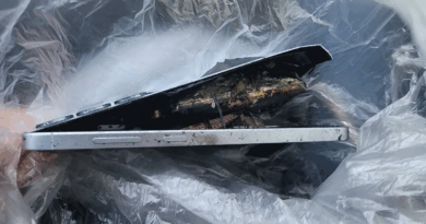 Galaxy S25 Plus explode na Coreia; imagem do Samsung Members após incêndio e carbonização