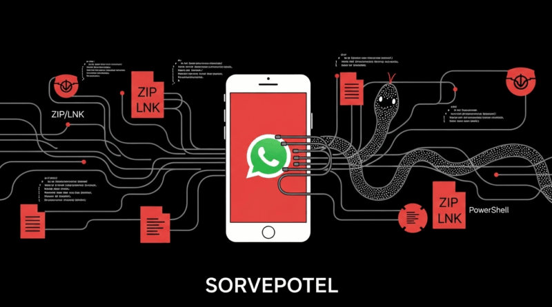 Imagem ilustrativa do WhatsApp vinculada ao malware SORVEPOTEL que se propaga via mensagens e arquivos ZIP maliciosos