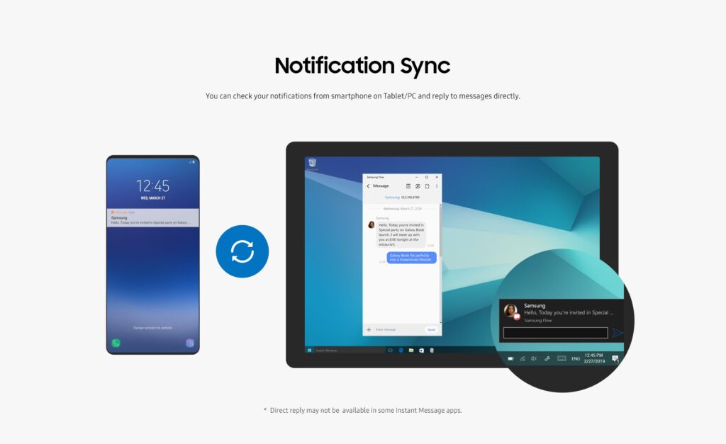 4 apps do Windows que você precisa se usa Samsung 8 Samsung Flow no Windows espelhando a tela de um Galaxy no PC com notificações e área de transferência compartilhada