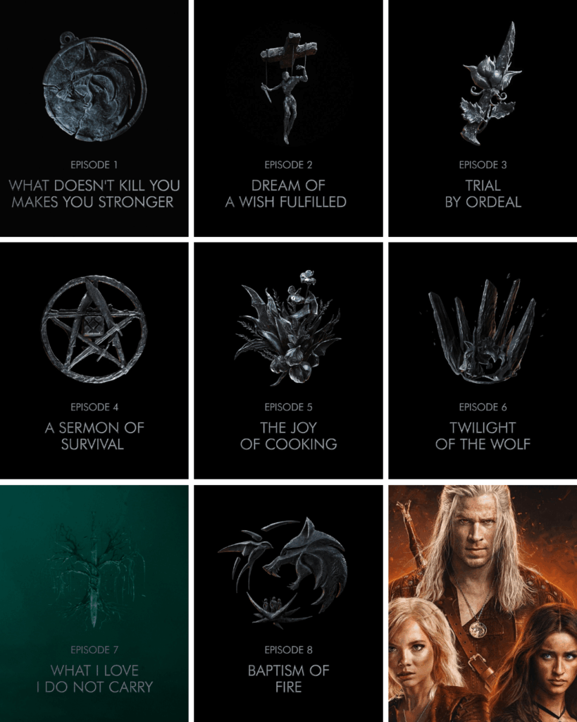 The Witcher 4ª temporada: episódios e durações 3 Títulos dos episódios de The Witcher 4