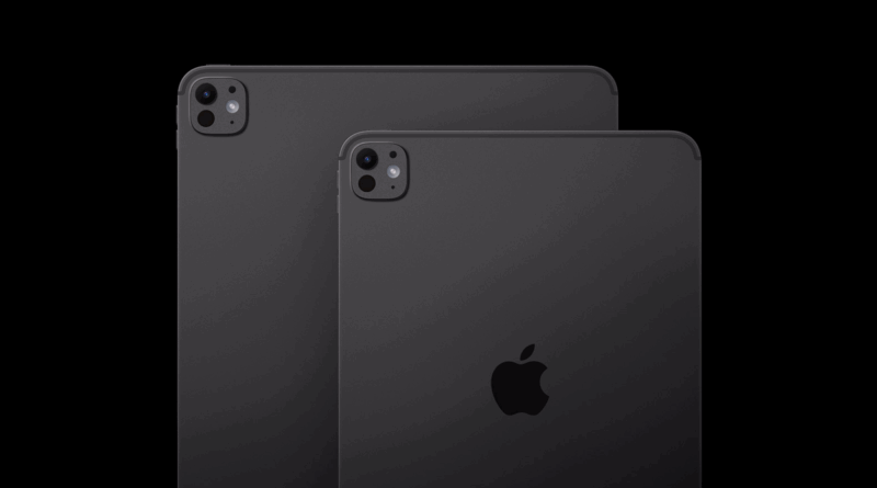 iPad Pro M5 aparece em unboxing com câmera frontal dupla, design similar ao M4 e foco em desempenho