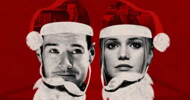 Jingle Bell Heist Netflix: arte oficial do filme de Natal com Olivia Holt e Connor Swindells