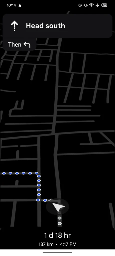 Google Maps: Novo modo de economia de energia revelado 9 Forma de navegação para o Novo modo de economia de energia do google maps