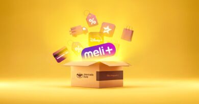 Tela do Meli+ Mega exibindo composição do pacote com Disney+, Netflix, HBO Max e Apple TV+