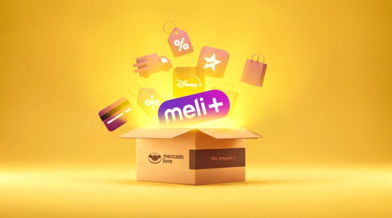 Tela do Meli+ Mega exibindo composição do pacote com Disney+, Netflix, HBO Max e Apple TV+