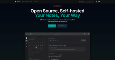 Página inicial do Memos alternativa ao Google Keep mostrando o layout minimalista e moderno