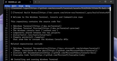 Microsoft Edit nativo no Windows 11: editor open source 4 Microsoft Edit no Windows 11: editor de texto open source para linha de comando