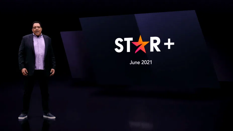 Hulu no Brasil: Disney encerra Star+ em 8/10 5 Logotipo do Star+ em fundo escuro durante seu lançamento na América Latina