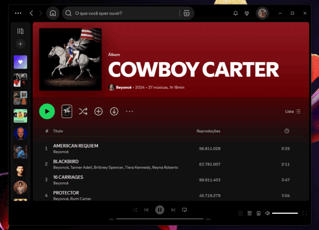 Como baixar músicas do Spotify em MP3 com qualidade 12 Tela do YT Saver mostrando seleção de faixas do Spotify para conversão