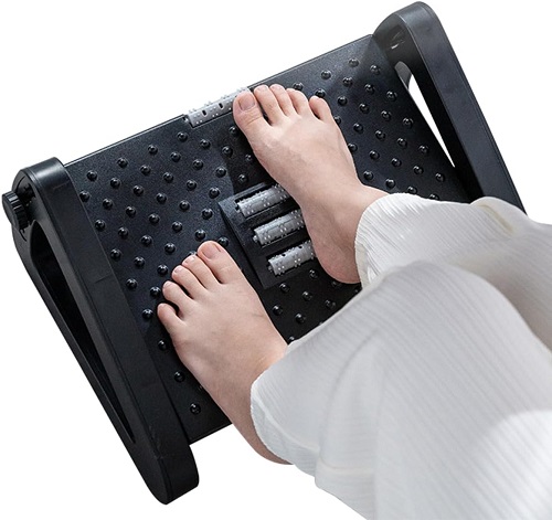 banquinho ajustável com rolamento de massagem