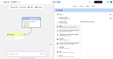 Interface experimental do Google Opal com integração MCP