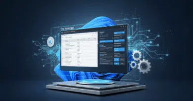 Interface atualizada do Bloco de Notas no Windows 11 com suporte a IA e tabelas.