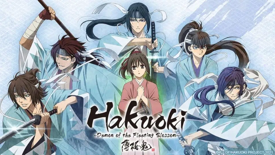 9 animes baseados em visual novels que você precisa ver 13 Guerreiros de Hakuoki com espadas durante batalha