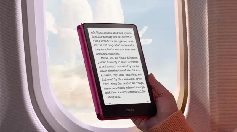 Kindle 2024 em uso com a nova função Kindle Translate