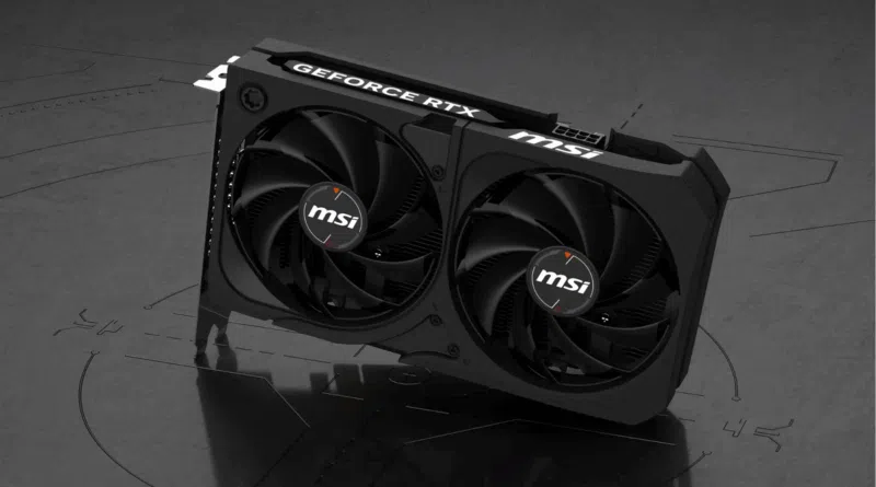 Placa de vídeo RTX 5050 MSI Shadow 8 GB em destaque
