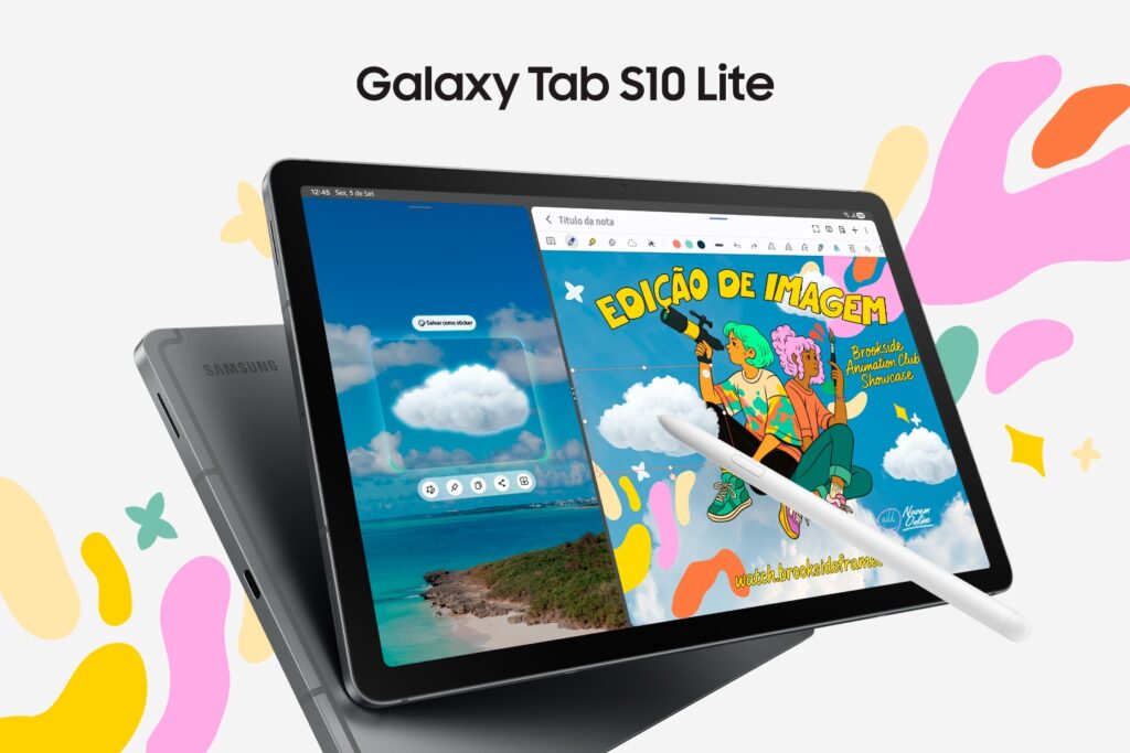 Galaxy Tab S10 Lite tem 44% OFF na Black Friday 2025 3 Galaxy Tab S10 Lite com S Pen em destaque