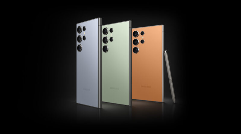 Galaxy S24 Ultra com corpo de titânio e câmeras de 200 MP exibido na Black November