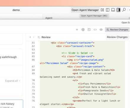 Imagem ilustrativa de ambiente de código colorido