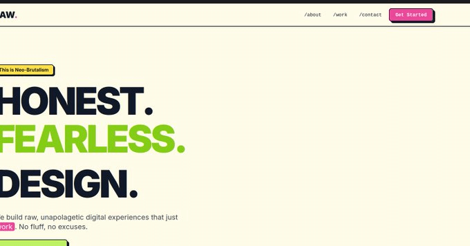 Detalhes visuais do site UNHINGED gerado pelo Gemini 3.0