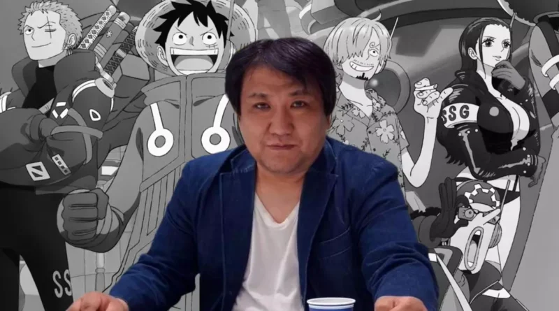 Tatsuya Nagamine, diretor de One Piece e Dragon Ball, morre aos 53 anos 2 Montagem com foto de Tatsuya Nagamine e arte de One Piece