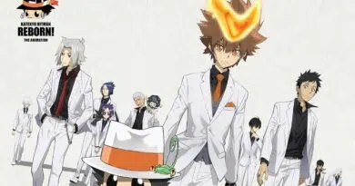 Visual do 20º Aniversário de Katekyo Hitman Reborn com Reborn, Tsunayoshi e Vongola Family