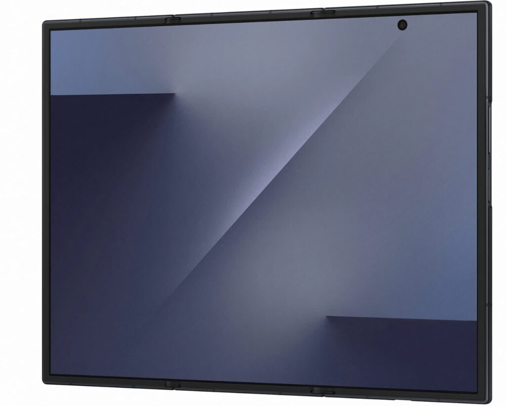 Estrutura de titânio e alumínio do Galaxy Z TriFold