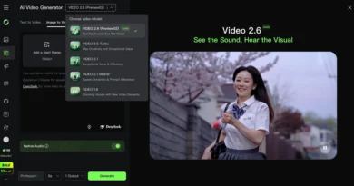 Modelo Kling AI 2.6 com suporte nativo a áudio e geração de vídeo com som integrado