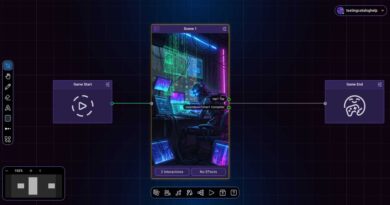 Interface da Beam mostrando a edição de vídeos jogáveis com IA