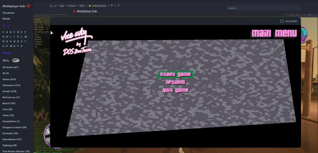 GTA Vice City pode ser jogado no navegador – veja como 3 GTA Vice City de graça