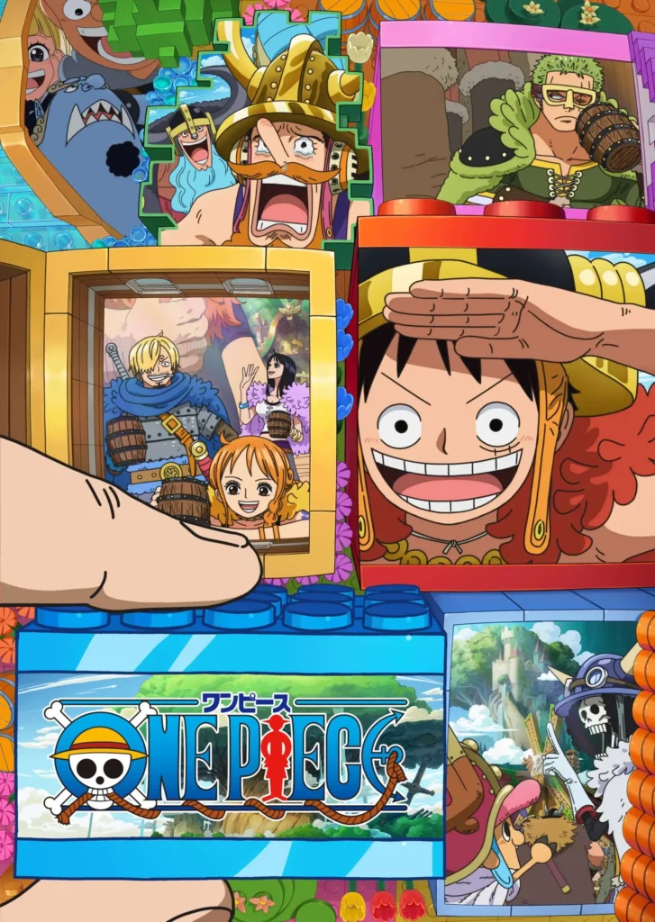 Visual principal do arco de Elbaph do anime One Piece com cenário e personagens