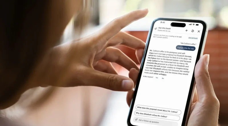 Divulgação Amazon recurso Ask this book com inteligência artificial em Kindle